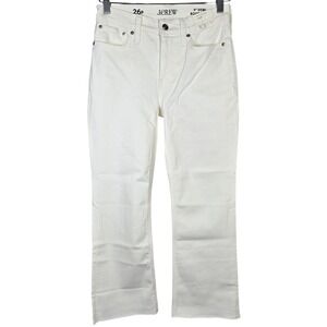 J.‎ Crew Petite 9" demi-boot crop jean in white wash P26 NWT